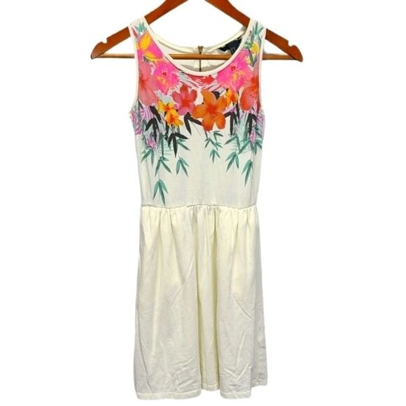 H&M Floral Mini A-line Dress Size XS - Picture 1 of 5